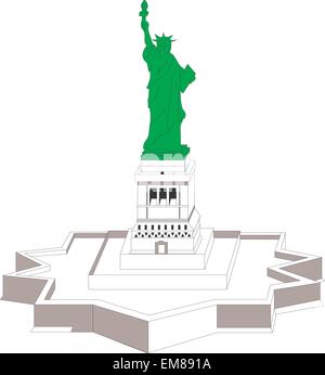 Freiheitsstatue Liberty Vektor Stock Vektor