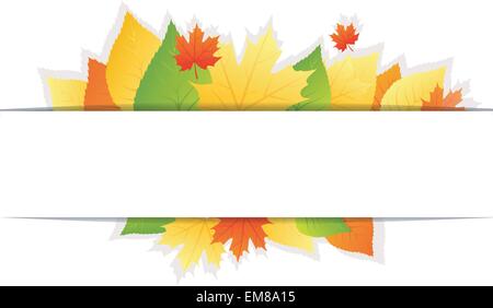 Blätter Herbst Hintergrund mit Stock Vektor