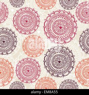 Vintage Kreis Elemente Musterdesign EPS10 Hintergrunddatei. Stock Vektor