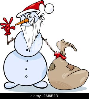Weihnachten Schneemann Cartoon illustration Stock Vektor