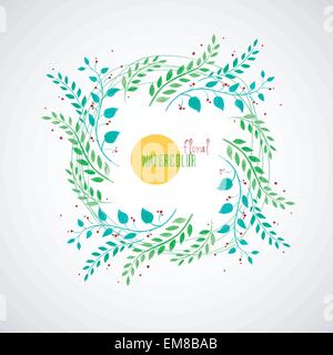 Aquarell Blumen Stock Vektor