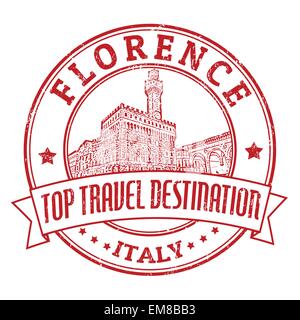 Florenz, Italien-Stempel Stock Vektor