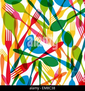 Besteck Musterdesign Abbildung Stock Vektor