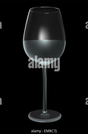 Glas Wein Stock Vektor