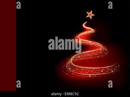 Abstrakter Weihnachtsbaum Stock Vektor
