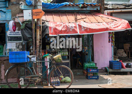 Ein Geschäft in Fort Kochi, Kerala Indien Stockfoto