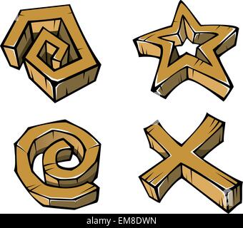 Geometrische Figuren Stock Vektor