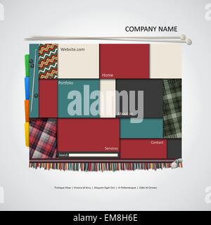 Moderne Website-Templates Stock Vektor