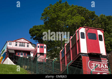 Großbritannien, England, Yorkshire, Scarborough, zentrale Straßenbahn 1881, Welten älteste Straßenbahn Unternehmen Stockfoto