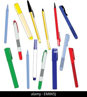 Büro-Stifte Stock Vektor