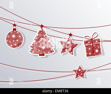 Weihnachts-Etiketten Stock Vektor