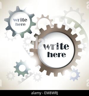 mechanisch, Getriebe Vektor Hintergrund Stock Vektor