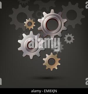Maschine Zahnrad Zahnrad Vektor icon Stock Vektor