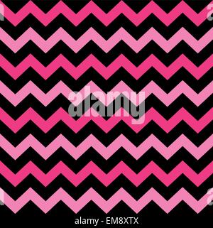 Niedliche Chevron Musterdesign (schwarz und Pink) Stock Vektor
