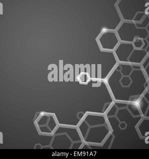Molekül abstrakten Hintergrund. Stock Vektor