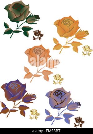 Rosen Stock Vektor