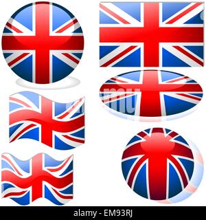 Fahnen-Großbritannien Stock Vektor