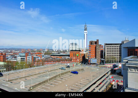 Birmingham Post Office tower Bau Stockfoto