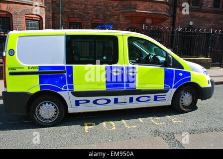 Polizei transit van England UK Stockfoto