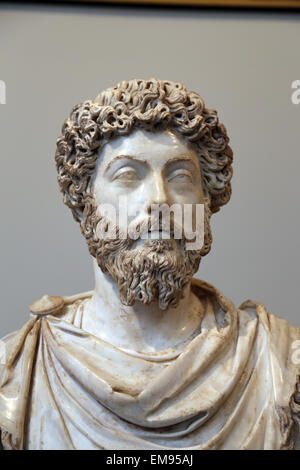 Marcus Aurelius (121-180 n. Chr.). Römischer Kaiser von 161-180. Die fünf gute Kaiser und stoische Philosoph war. Antonine Dynastie. Stockfoto