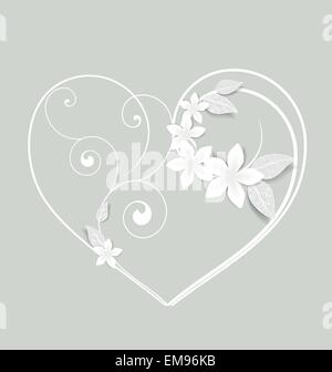 Floral heart Stock Vektor