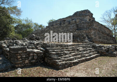 Gebäude 41, Yaxchilan, Chiapas, Mexiko Stockfoto