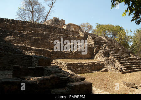 Westen Akropolis, Yaxchilan, Chiapas, Mexiko Stockfoto