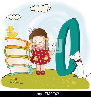 Kinder Alphabet Buchstaben Stock Vektor