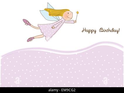 Happy Birthday Greeting Card - Vektor-Illustration Stock Vektor