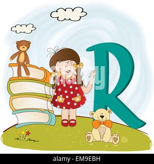 Kinder Alphabet Buchstaben Stock Vektor
