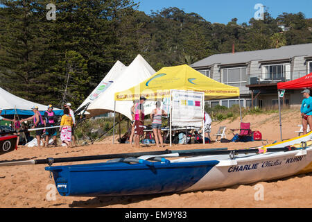 traditionelle Classics Renneinsatz auf Bilgola Strand, Nordstrände von Sydney, Australien Stockfoto