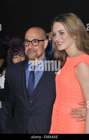 LOS ANGELES, CA - 12. März 2012: Stanley Tucci bei der Weltpremiere seines neuen Films "The Hunger Games" im Nokia Theatre L.A. Live. 12. März 2012 Los Angeles, CA Stockfoto