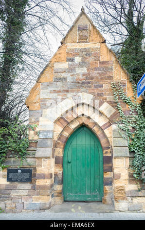 Das Ausfallspforte (Seite) Tor von Northampton (England) Burg, alles, was die Reste der mittelalterlichen Burg. Stockfoto