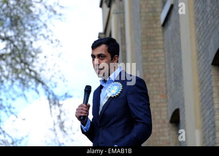 London, UK. 18. April 2015. Im Einklang mit der historischen Verbindung, die Kennington Park mit freien Demokratie fanden 2015 bedrängt außen St Marks-Kirche statt. Waleed Ghani die Whig Party Credit: Rachel Megawhat/Alamy Live-Nachrichten Stockfoto