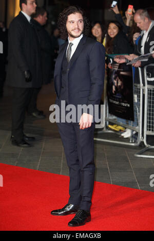 BFI London Film Festival Herzstück-Gala: Testament der Jugend statt im Odeon Leicester Square - Ankünfte Featuring: Kit Harington wo: London, Vereinigtes Königreich bei: 14. Oktober 2014 Stockfoto