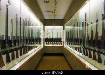 Sammlung von Bürgerkrieg Gewehre, Chickamauga und Chattanooga National Military Park, Georgia Stockfoto