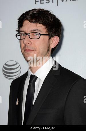 New York, NY, USA. 17. April 2015. Josh Larson unterwegs für Promi-Schnappschüsse - Fr, New York, NY 17. April 2015. Bildnachweis: Derek Sturm/Everett Collection/Alamy Live-Nachrichten Stockfoto