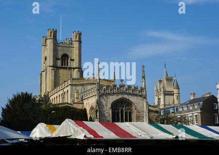 Kirche St. Mary das große oben Markt Markisen, Cambridge, England, UK Stockfoto