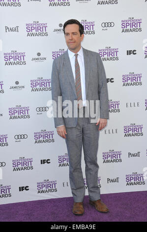 SANTA MONICA, CA - 25. Februar 2012: Ed Helms bei der 2012 Film Independent Spirit Awards am Strand in Santa Monica, CA. 25. Februar 2012 Santa Monica, Kalifornien Stockfoto