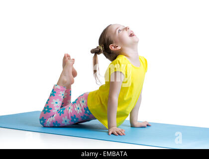 Kind, Fitnessübungen Stockfoto