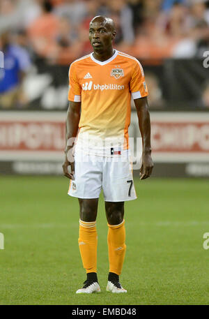 Washington, DC, USA. 18. April 2015. 20150418 - Houston Dynamo Verteidiger DaMarcus Beasley (7) wird in der zweiten Jahreshälfte ein MLS-Spiel gegen D.C. United im RFK Stadium in Washington gesehen. United und der Dynamo 1-1 gebunden. © Chuck Myers/ZUMA Draht/Alamy Live-Nachrichten Stockfoto
