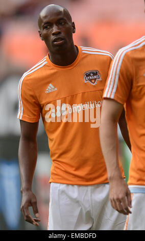 Washington, DC, USA. 18. April 2015. 20150418 - Houston Dynamo Verteidiger DaMarcus Beasley (7) erwärmt sich vor dem Spiel gegen D.C. United im RFK Stadium in Washington. United und der Dynamo 1-1 gebunden. © Chuck Myers/ZUMA Draht/Alamy Live-Nachrichten Stockfoto