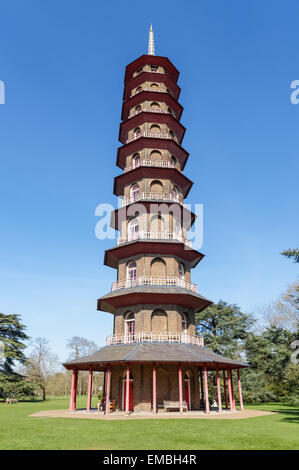 The Great Pagoda in the Kew Gardens, London England Vereinigtes Königreich Stockfoto