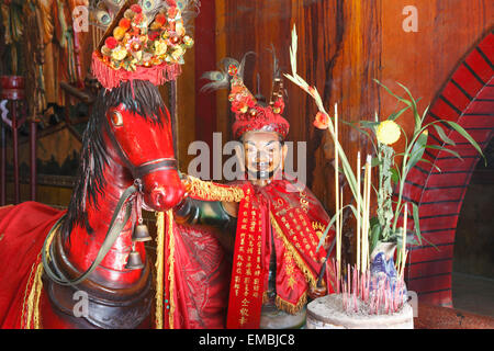 Vietnam, Ho-Chi-Minh-Stadt, Cholon, Ha Chuong Hoi Quan Pagode, Innenraum, Stockfoto