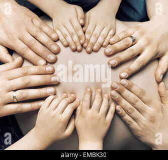 Familie ein schönes Kind Stockfoto