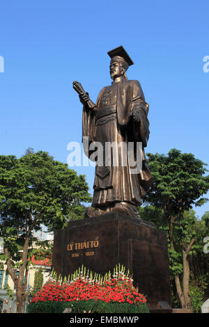 Vietnam, Hanoi, Ly Thai To Statue, Denkmal, Stockfoto