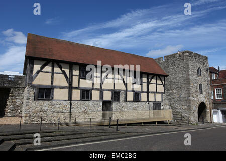 Westgate Hall Southampton, früher bekannt als Tudor Händler Halle in Southampton Altstadt Stockfoto