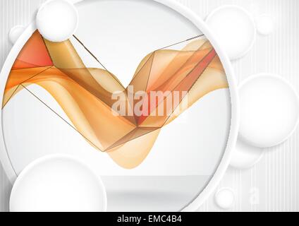 Zusammenfassung Hintergrund mit weißem Papier Kreise Stock Vektor