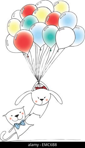 Luftballons Stock Vektor