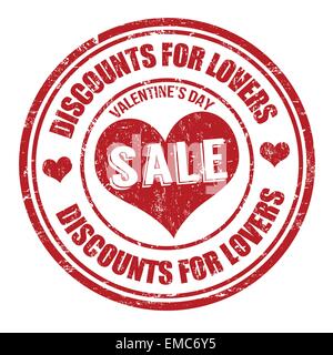 Valentines Day Sale Stempel Stock Vektor